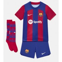 Barcelona Vitor Roque #19 Domaci Dres za djecu 2023-24 Kratak Rukav (+ Kratke hlače)